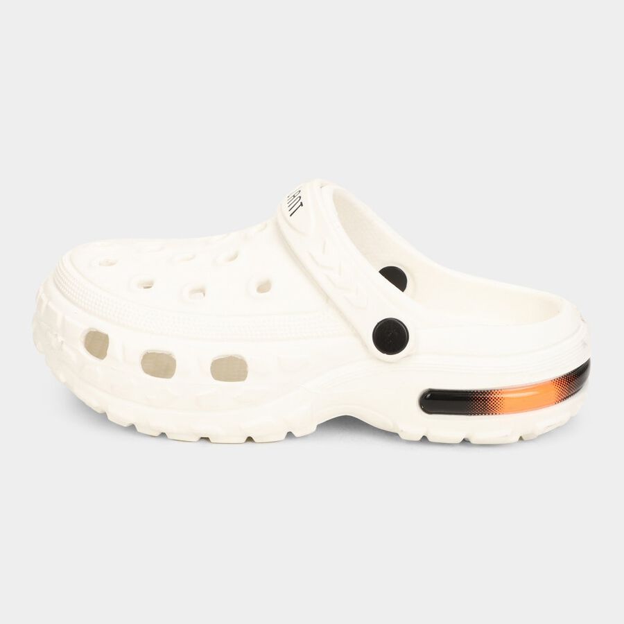 Boys Solid Clog, सफ़ेद, large image number null