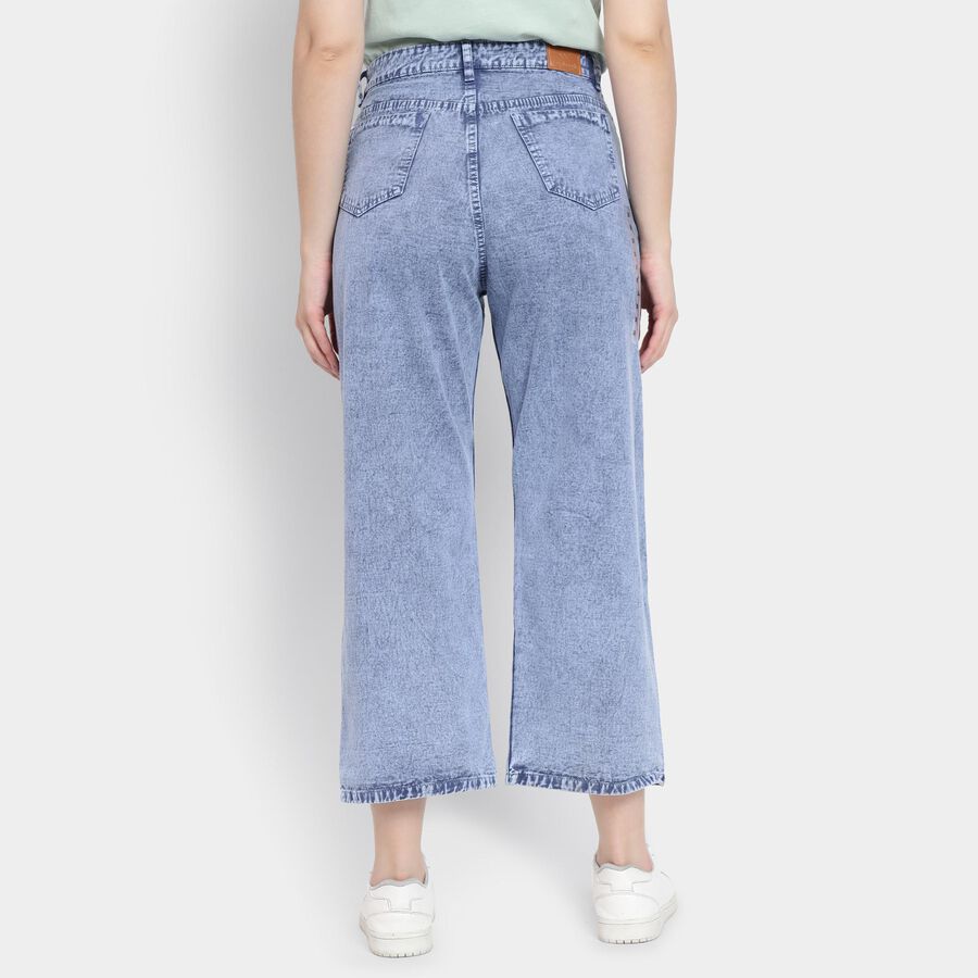 Ladies' 100% Cotton Jeans , Mid Blue, large image number null
