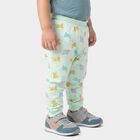 Infants' Mint Green Jogger Fit Bird Printed Cotton Pyjama, हल्का हरा, small