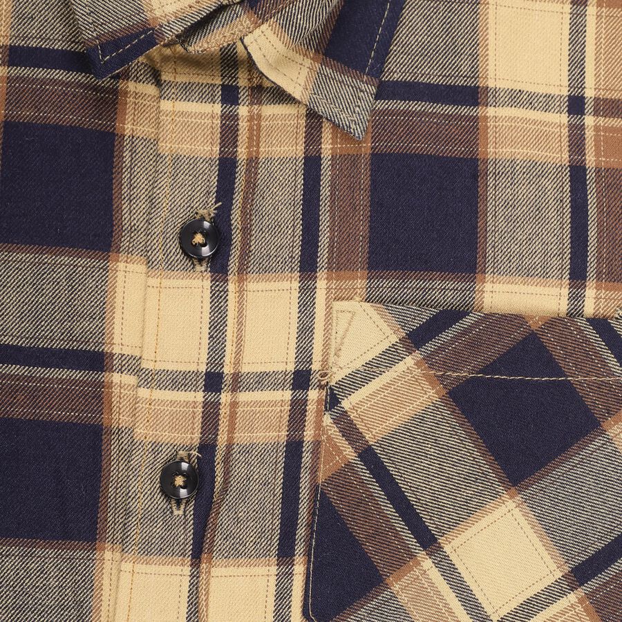 Boys' 100% Cotton Casual Shirt, नेवी ब्लू, large image number null