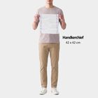 Men's White Striped Pack of 3 Handkerchief, White, small