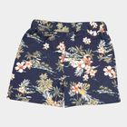 Girls Printed Pull Ups Shorts, Navy Blue, small image number null