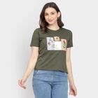Ladies' Round Neck T-Shirt, Olive, small image number null