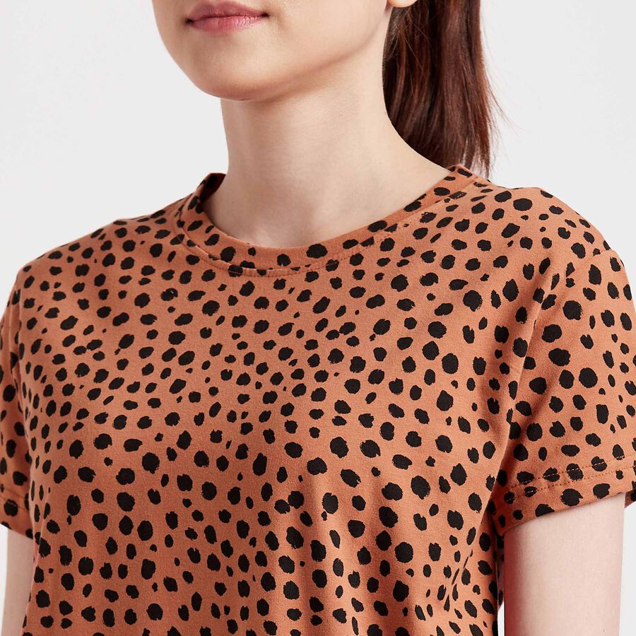All Over Print Nighty, Brown, large image number null