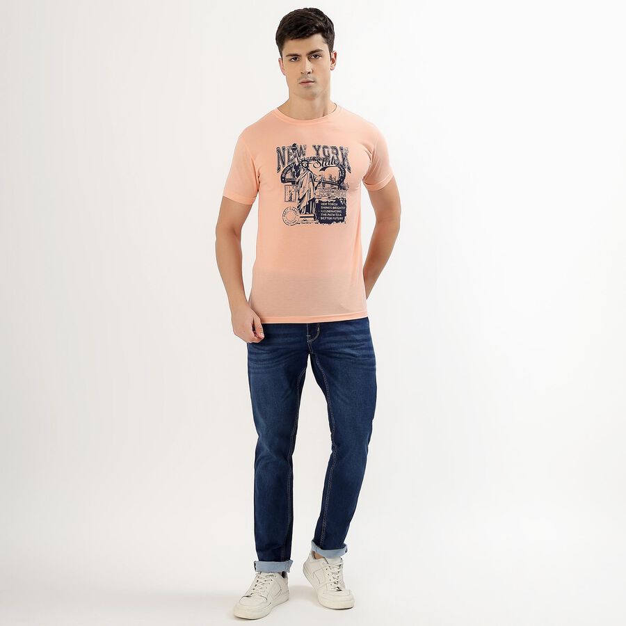 Men's Dark Blue Skinny Fit Jeans, गहरा नीला, large image number null