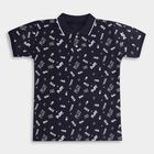 Boys' 100% Cotton Half Sleeves T-Shirt , Navy Blue, small image number null