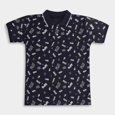 Boys' 100% Cotton Half Sleeves T-Shirt 