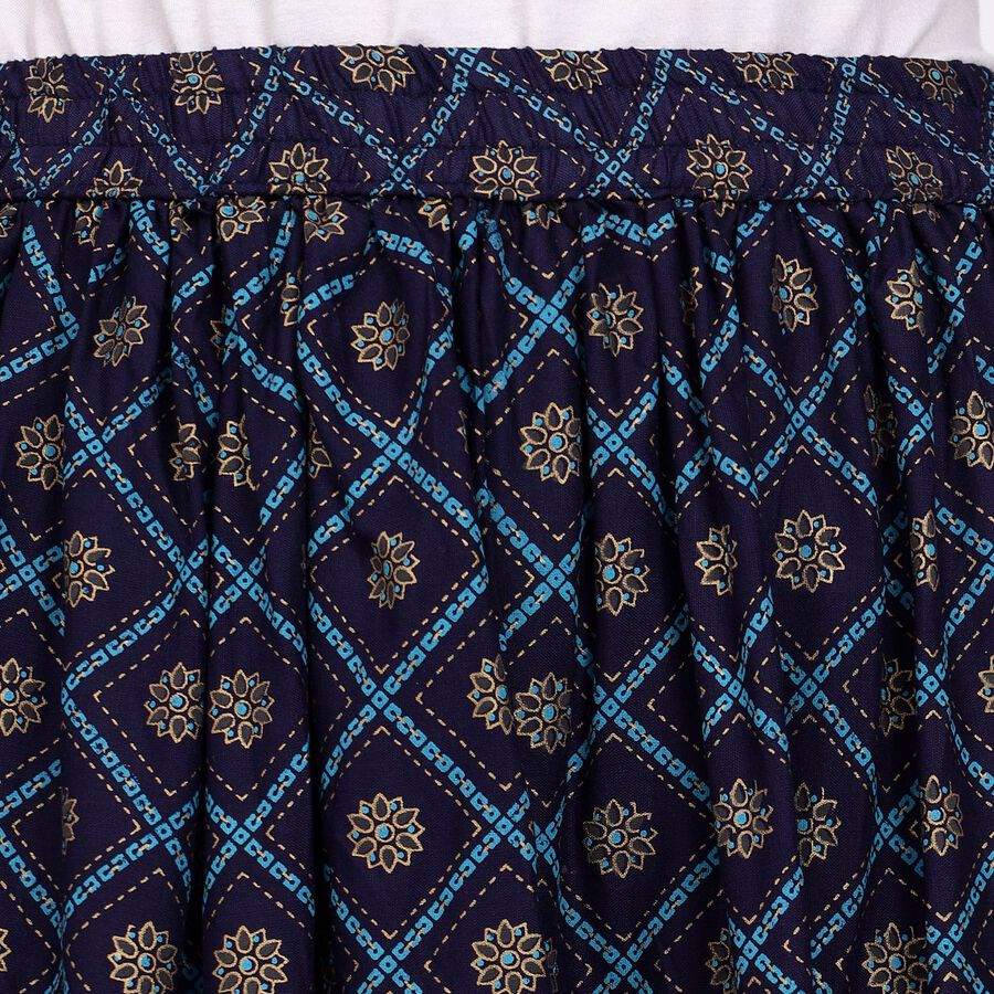 Ladies' Lehenga Skirt, Navy Blue, large image number null