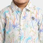 Infants Light Blue Cotton Collar Shirt, Light Blue, small