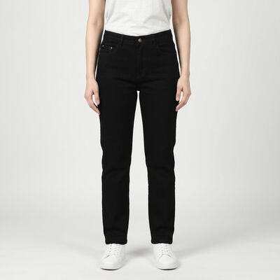 Women's Black Slim Fit Stretchable Jeans