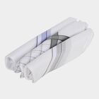 Men's White Striped and Checked Pack of 3 Handkerchief, हल्का ग्रे, small