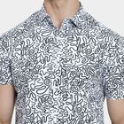 Men's 100% Cotton Casual Shirt , ऑफ व्हाइट, small image number null