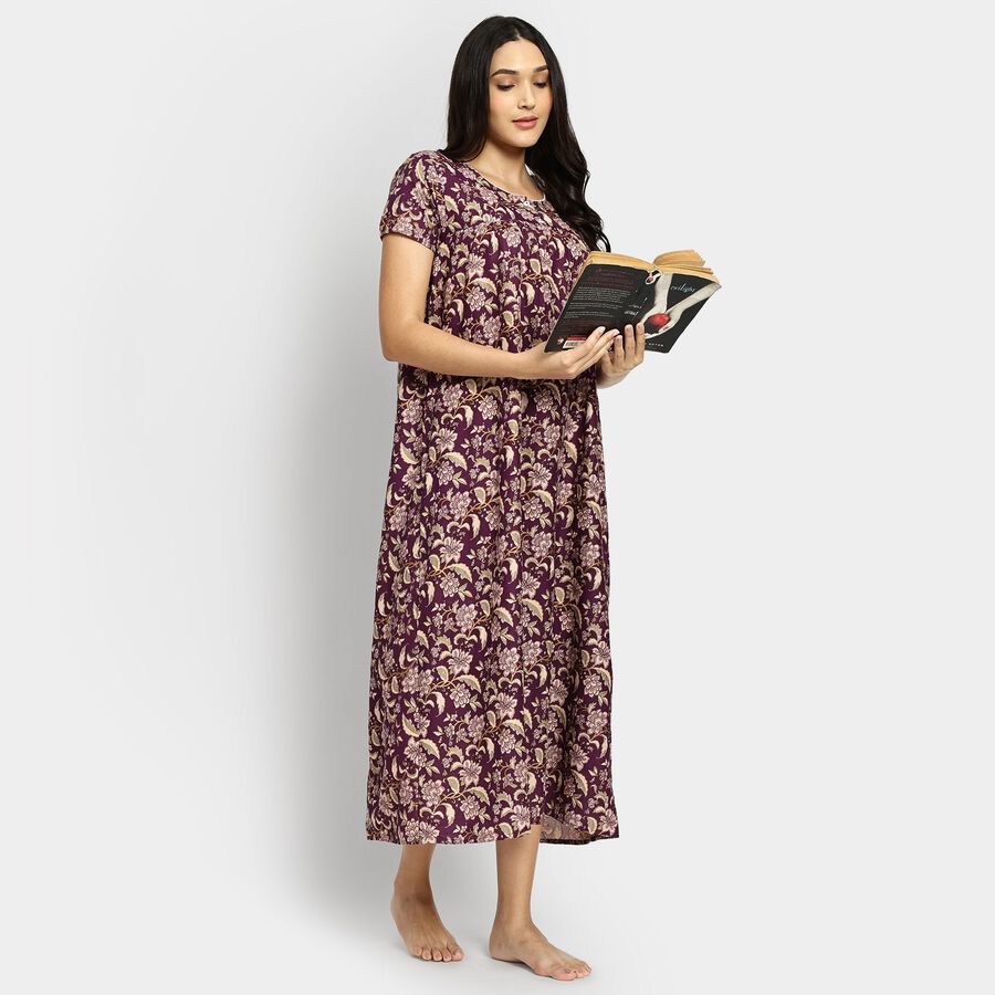 Ladies' Nighty, बैंगनी, large image number null