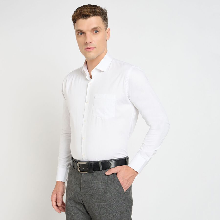 Men's Formal Shirt, सफ़ेद, large image number null