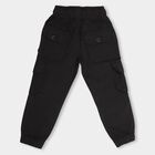 Boys' 100% Cotton Trousers , Black, small image number null