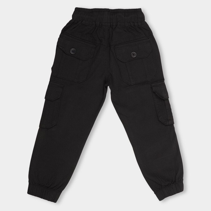 Boys' 100% Cotton Trousers , Black, large image number null