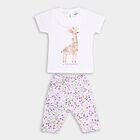Infants' 100% Cotton Capri Set , White, small image number null
