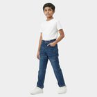 Boys' Blue Regular Fit Jeans, Mid Blue, small
