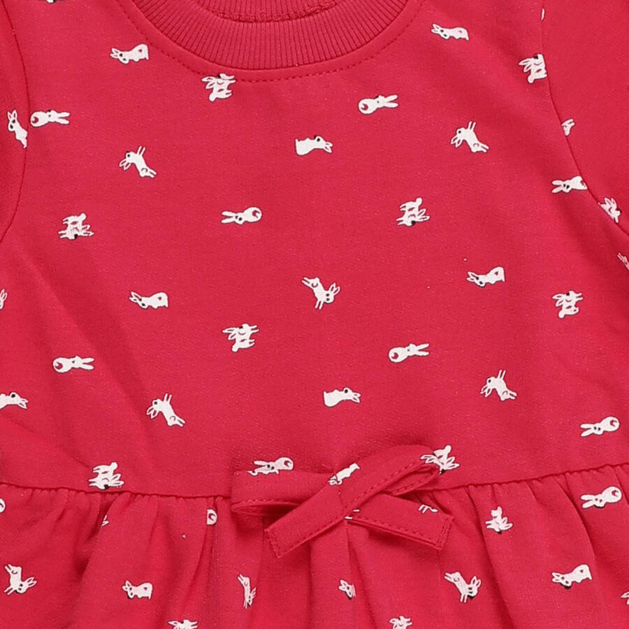 Girls' Frock, रानी (फ्यूशिया), large image number null