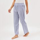 Women's Soft Lavender Blue Relaxed Fit Star Printed Full-Length Pyjama, Light Blue, small image number null