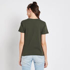 Round Neck T-Shirt, Olive, small image number null