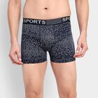 Men's 100% Cotton Trunks, Navy Blue, small