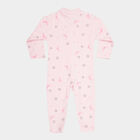 Infants Printed Cotton Bodysuit, Pink, small image number null
