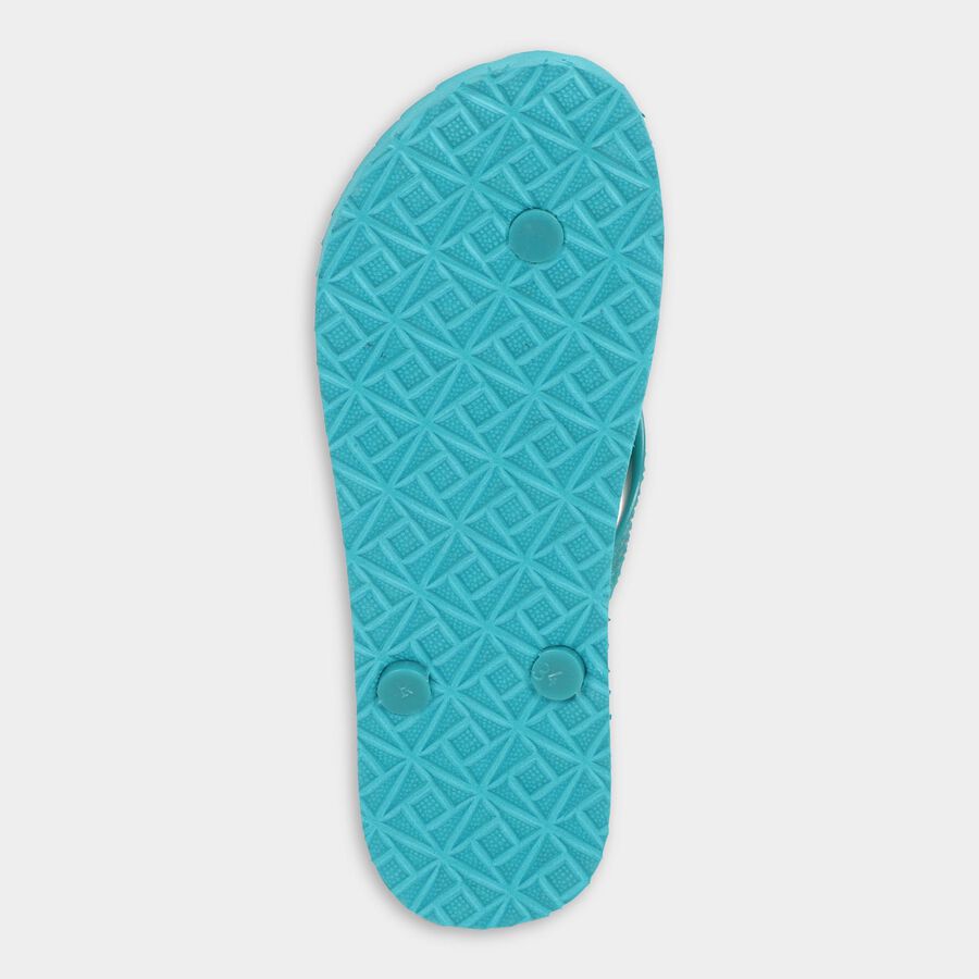 Ladies' V Strap Slipper, Turquoise, large image number null