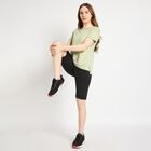 Ladies' Round Neck T-Shirt , Light Green, small