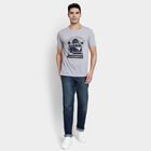 Men's Round Neck Half Sleeves T-Shirt, हल्का ग्रे, small image number null