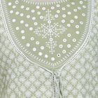 Ladies' 100% Cotton Kurta, Light Green, small image number null
