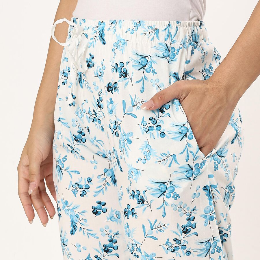 Ladies' Full Length Pyjama , हल्का नीला, large image number null