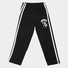 Boys Black Straight Fit Football Print Pyjama, Black, small