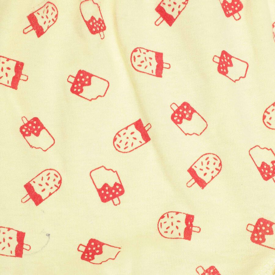 Girls Cotton Bloomer, Yellow, large image number null