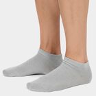 Men's Ankle Length Socks Pack of 3 ( Grey Melange, White, Charcoal ), मिश्रित हल्का ग्रे, small