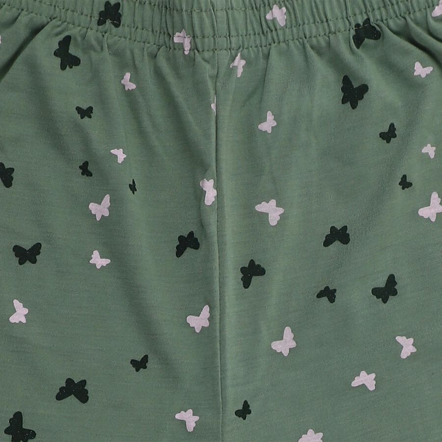 Girls' Capri, हल्का हरा, large image number null