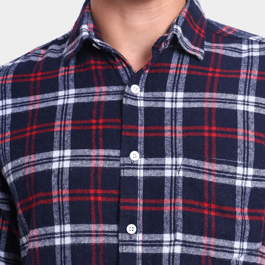 Men's 100% Cotton Casual Shirt, लाल, large image number null
