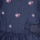 Girls' Frock , Mid Blue, small image number null