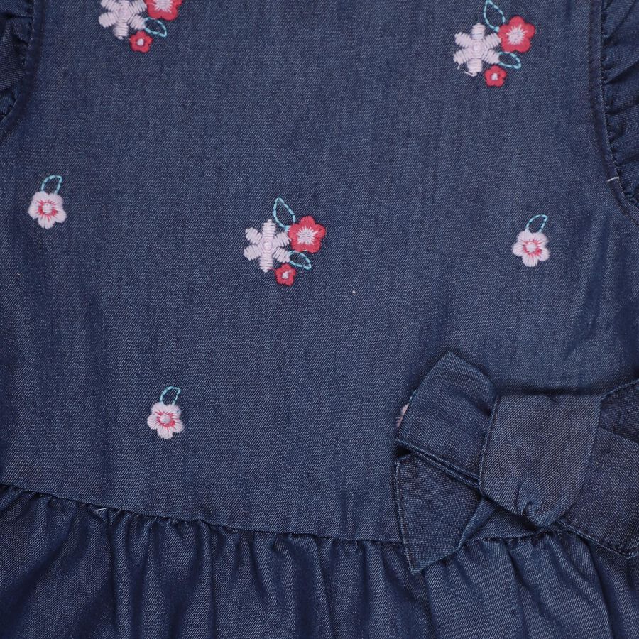 Girls' Frock , Mid Blue, large image number null