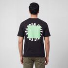 Men's Black Round Neck Minimalist T-Shirt, काला, small