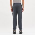 Men's Charcoal Grey Regular Fit Cargo Jogger, मध्यम नीला, small image number null