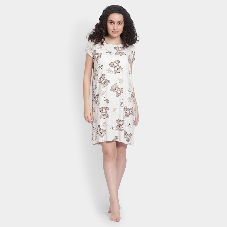 Ladies' Nighty , Off White, large image number null