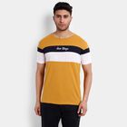 Cut N Sew Round Neck T-Shirt, Mustard, small image number null
