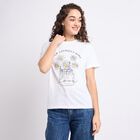 Ladies' Round Neck T-Shirt, सफ़ेद, small
