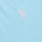 Boys' Pale Powder Blue Crew Neck Casual T-Shirt, हल्का नीला, small