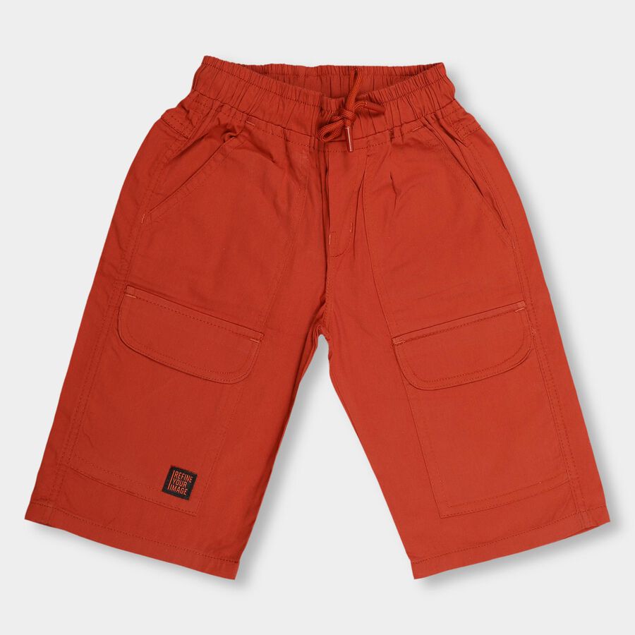 Boys' 100% Cotton Cargo Jamaican, Rust, large image number null