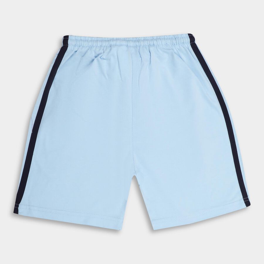 Boys' Light Blue Basic Bermuda Shorts, Light Blue, large image number null