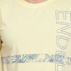 Printed Round Neck T-Shirt, Yellow, small image number null