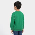Boys' Green Crew Neck Pullover Sweatshirt, Light Green, small