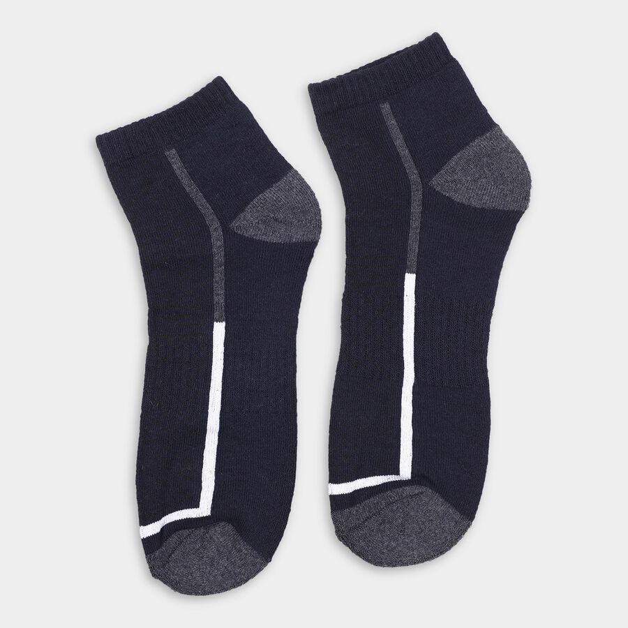 Men's Socks (Pack of 3), White, large